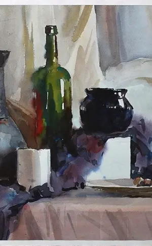 Malerei Akademie der Schönen Künste Repin Komposition A la Prima lassirovka Makhnev Yuri Aquarell Stillleben Malerei Akademische Stillleben Malerei Aquarell Aquarell Stillleben Malerei Elena Bokareva Akvara Glänzende Akademische Malerei