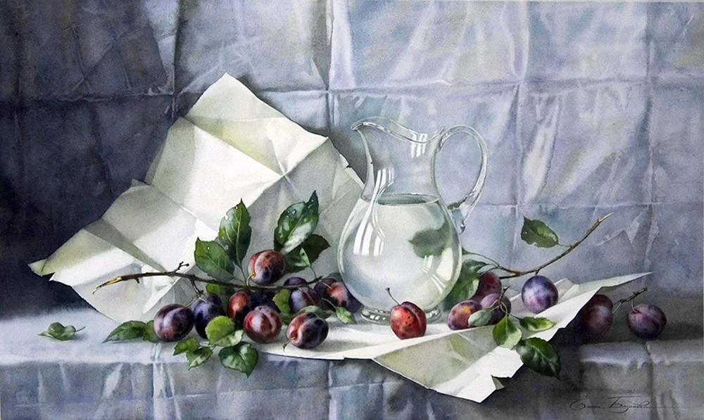 Akademiker Rangtasvir Stilleben Aquarellmalerei