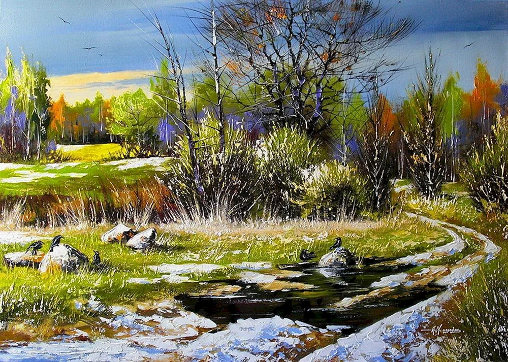 Malerei Khodyukov Alexander Frühling