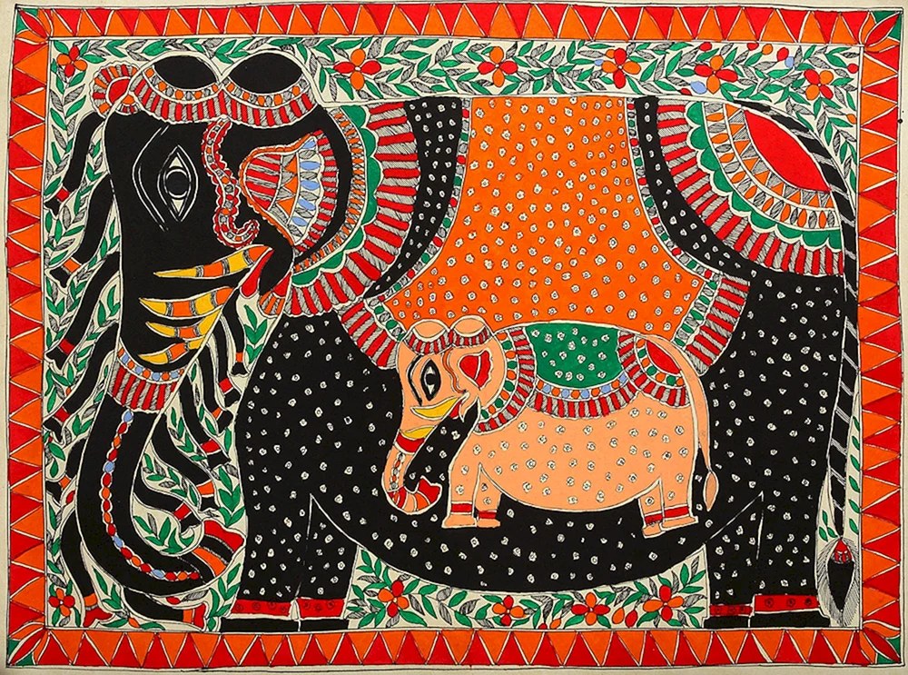 Madhubani Malerei Indien