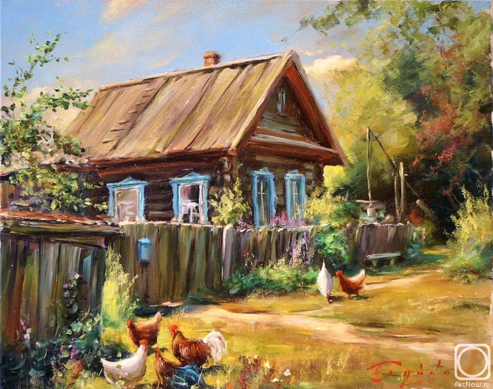 Malerei Oleg Buiko Dorf