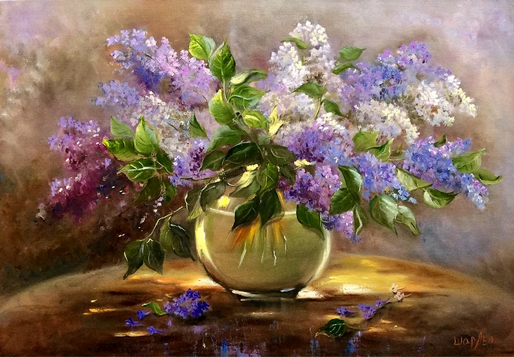 Lilac Malerei lilac Rinat Safronov
