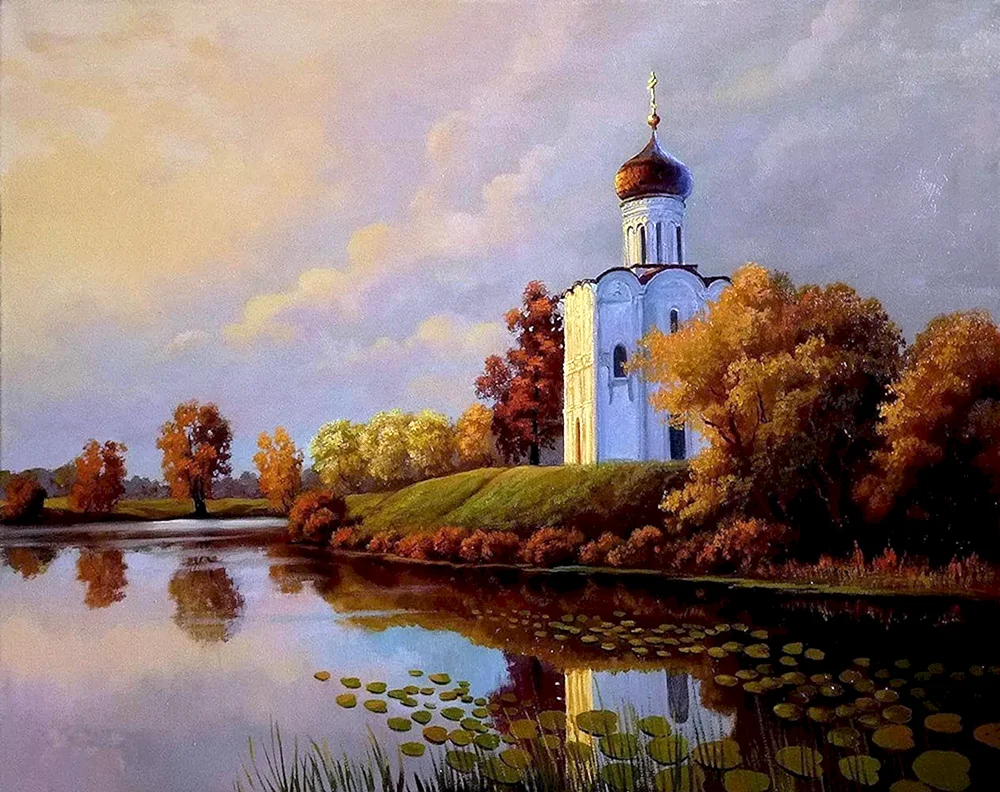 Maler Rassypnow Herbst Kirche