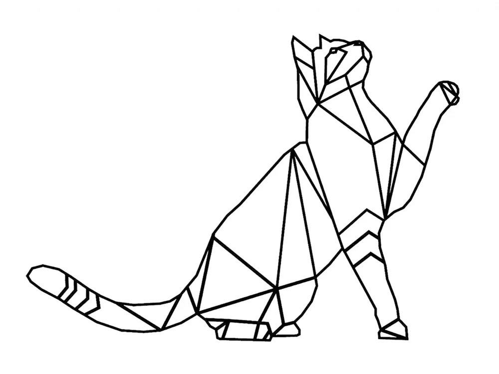 Tiere mit geometrischen Formen
