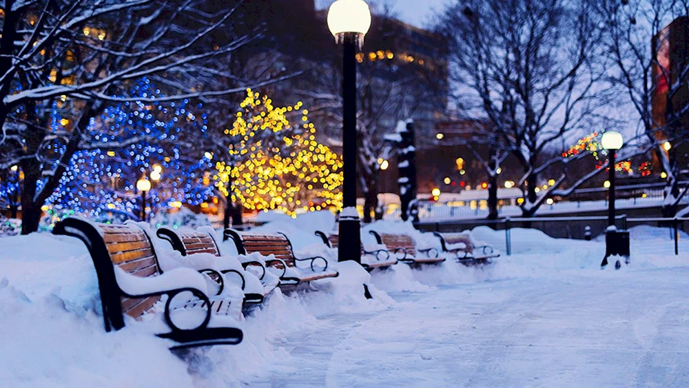 Winter in der Stadt