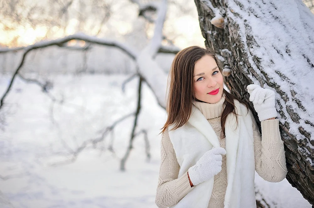 Winter-Fotoshooting auf der Straße