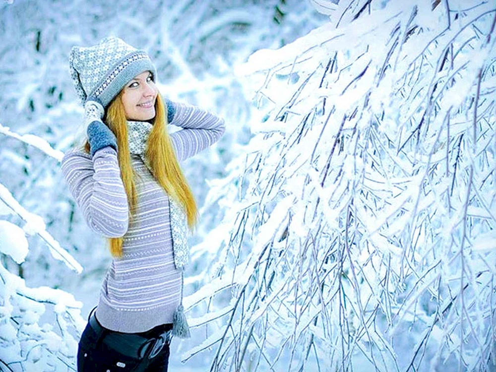 Winterfotoshooting im Wald