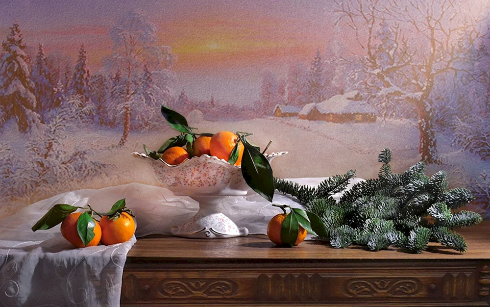 Winterstillleben von Valentina Kolova