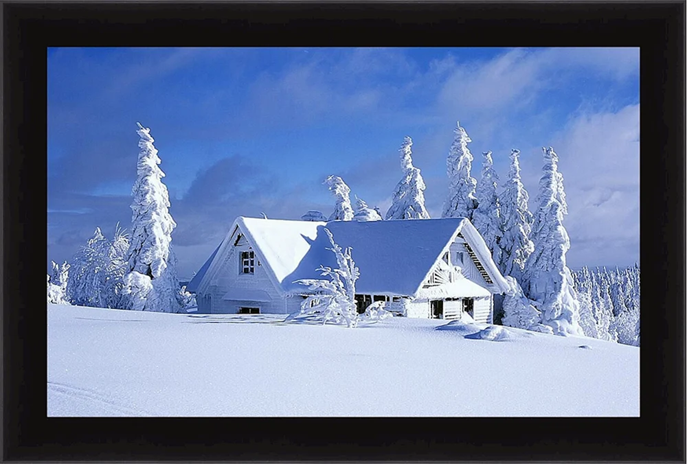 Schönes Winterhaus