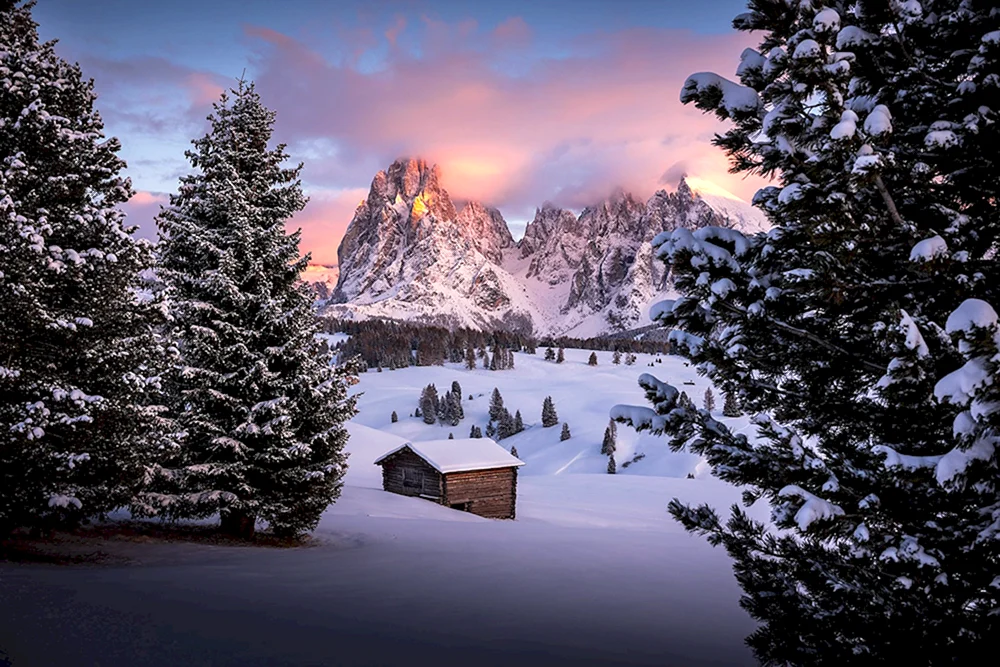 Winter Hütte