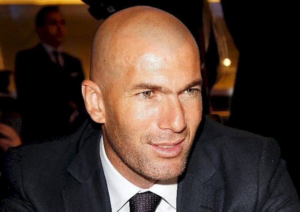 Zinedine Zidane mit Glatze