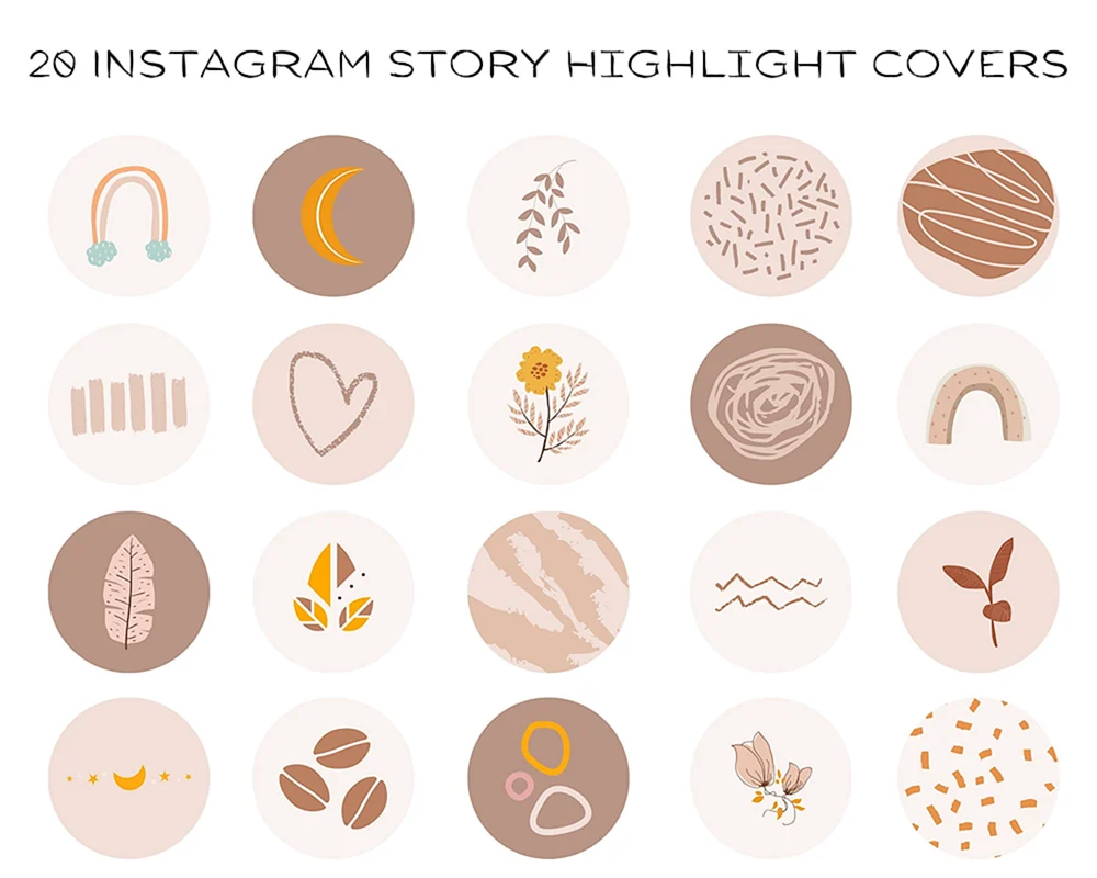 Icons für Instagram aktuell