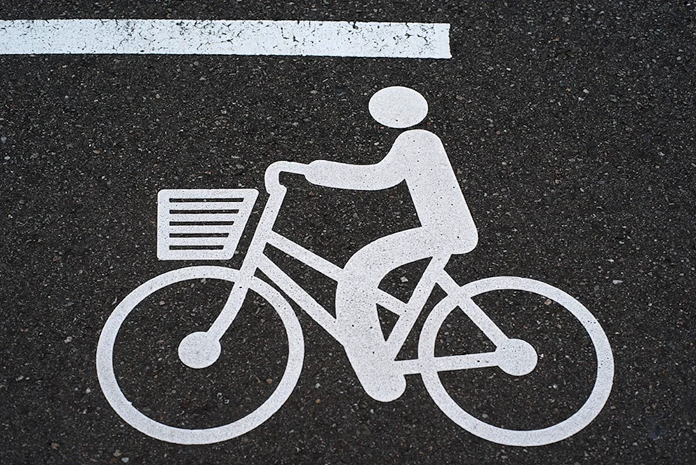 Fahrradspurzeichen
