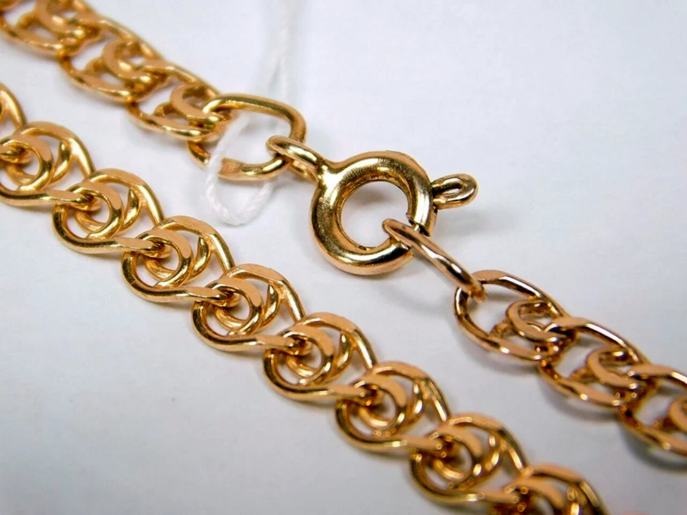 Goldene Kette Kette Cobra Adamas