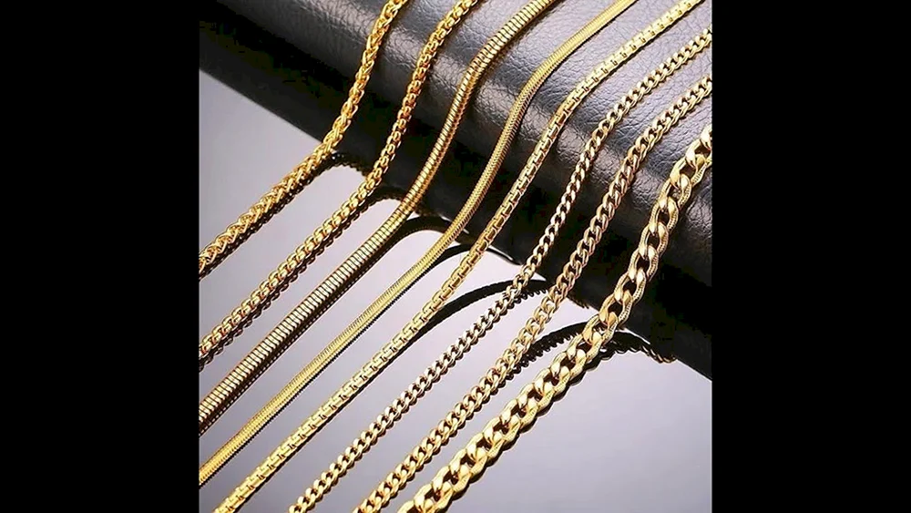 Cobra geflochtene Kette gold