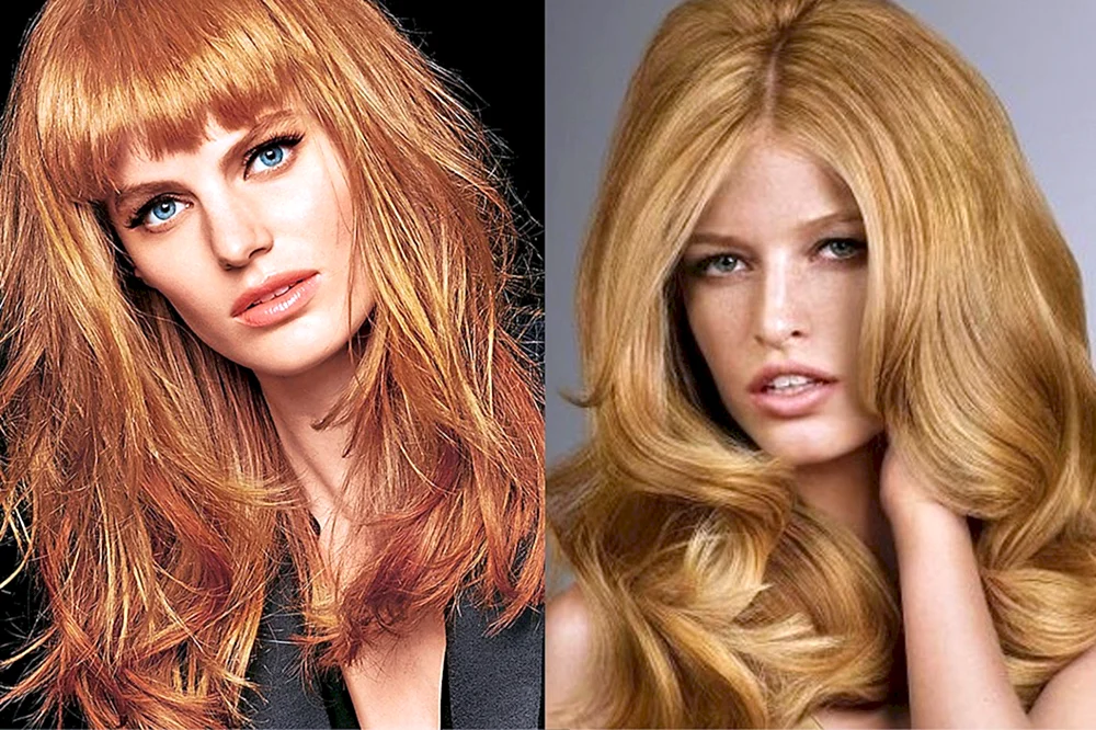 Weizenblond Haarfarbe