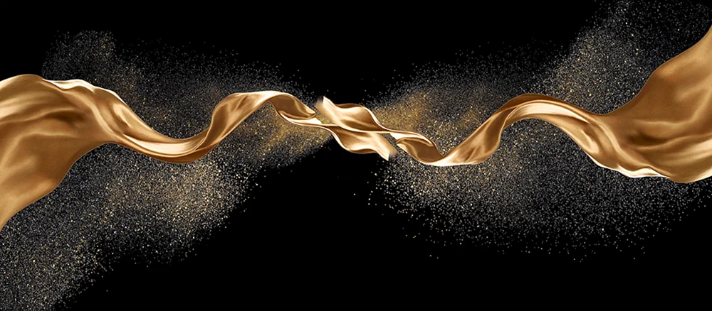 Schwarz mit Gold