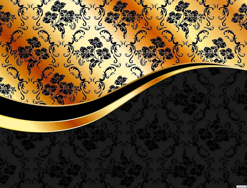 Schwarz mit Gold