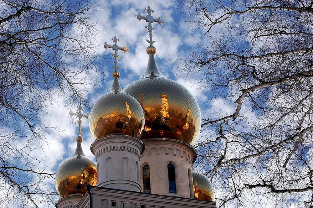 Goldene Kuppeln - Mariä-Himmelfahrt-Kathedrale Jaroslawl.