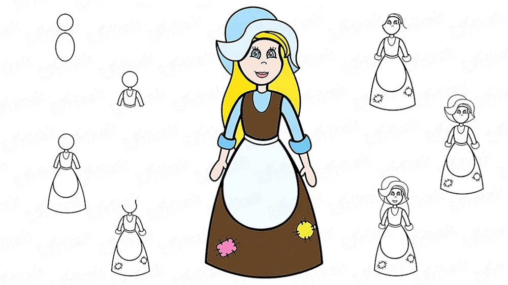 Cinderella Zeichnung