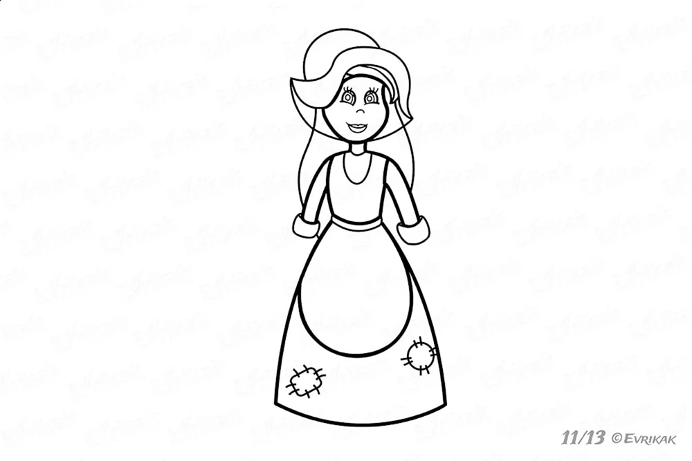 Cinderella Bleistiftzeichnung